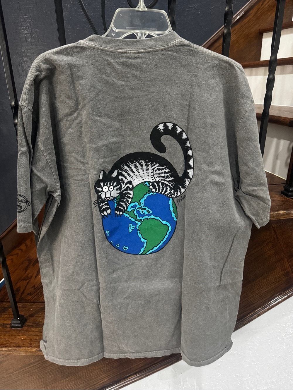 New NWT B. Kliban Crazy Shirts Hawaii Cat Earth Collectible T-Shirt XL - Picture 8 of 10